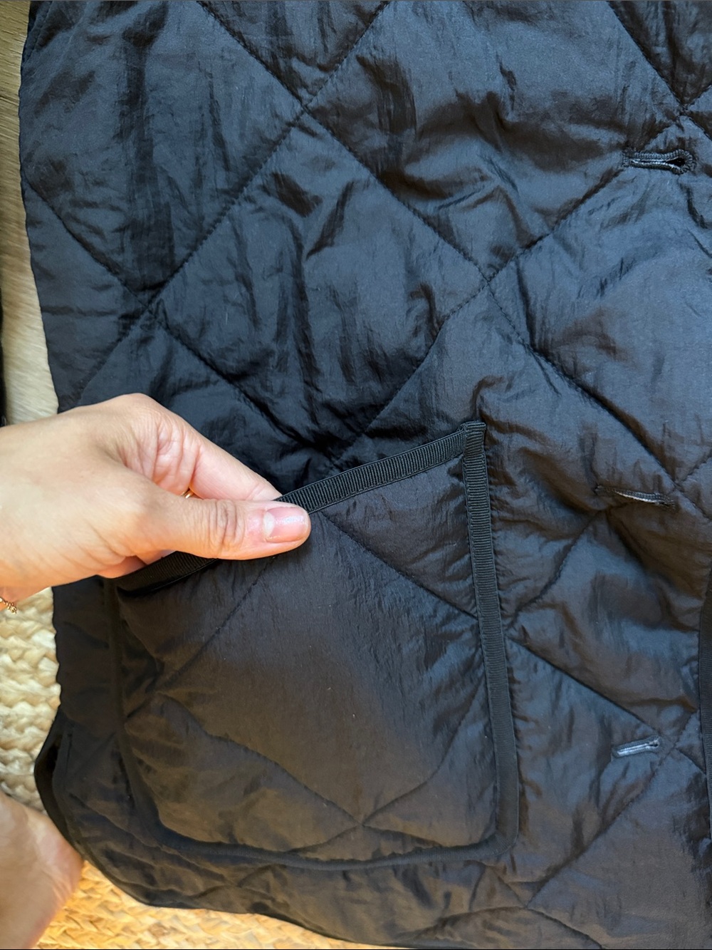 Tuckernuck Quilted Black Jacket - Picture 5 of 6